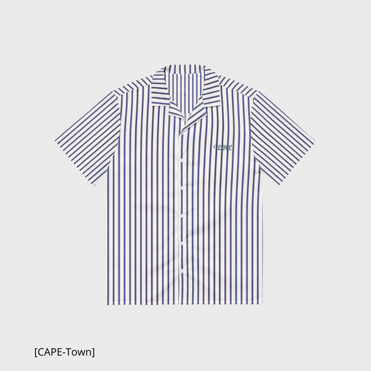 [CAPE-TOWN BUTTON-SHIRT BLUE]