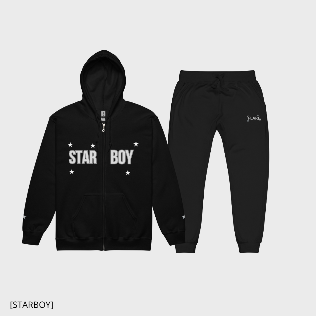 FLARE [STARBOY] (black) tracksuit (men)