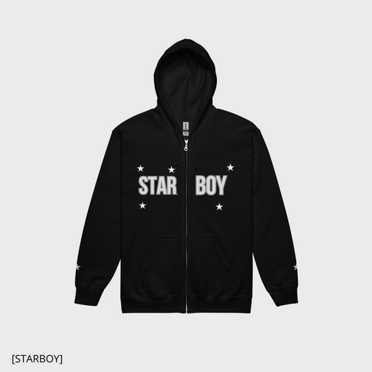 FLARE [STARBOY] (black/grey) zip-hoodie (men)