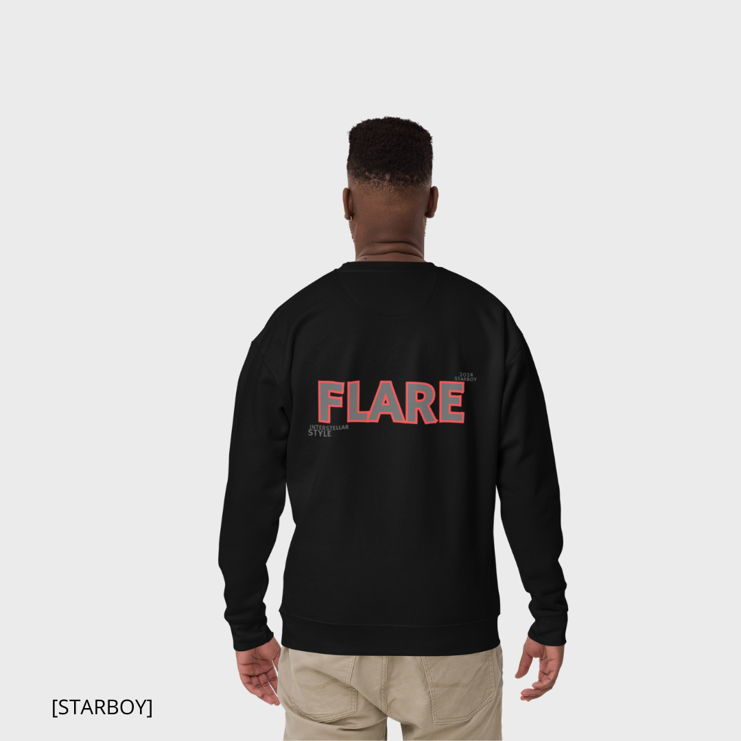 FLARE [STARBOY] (black) sweatshirt (men)