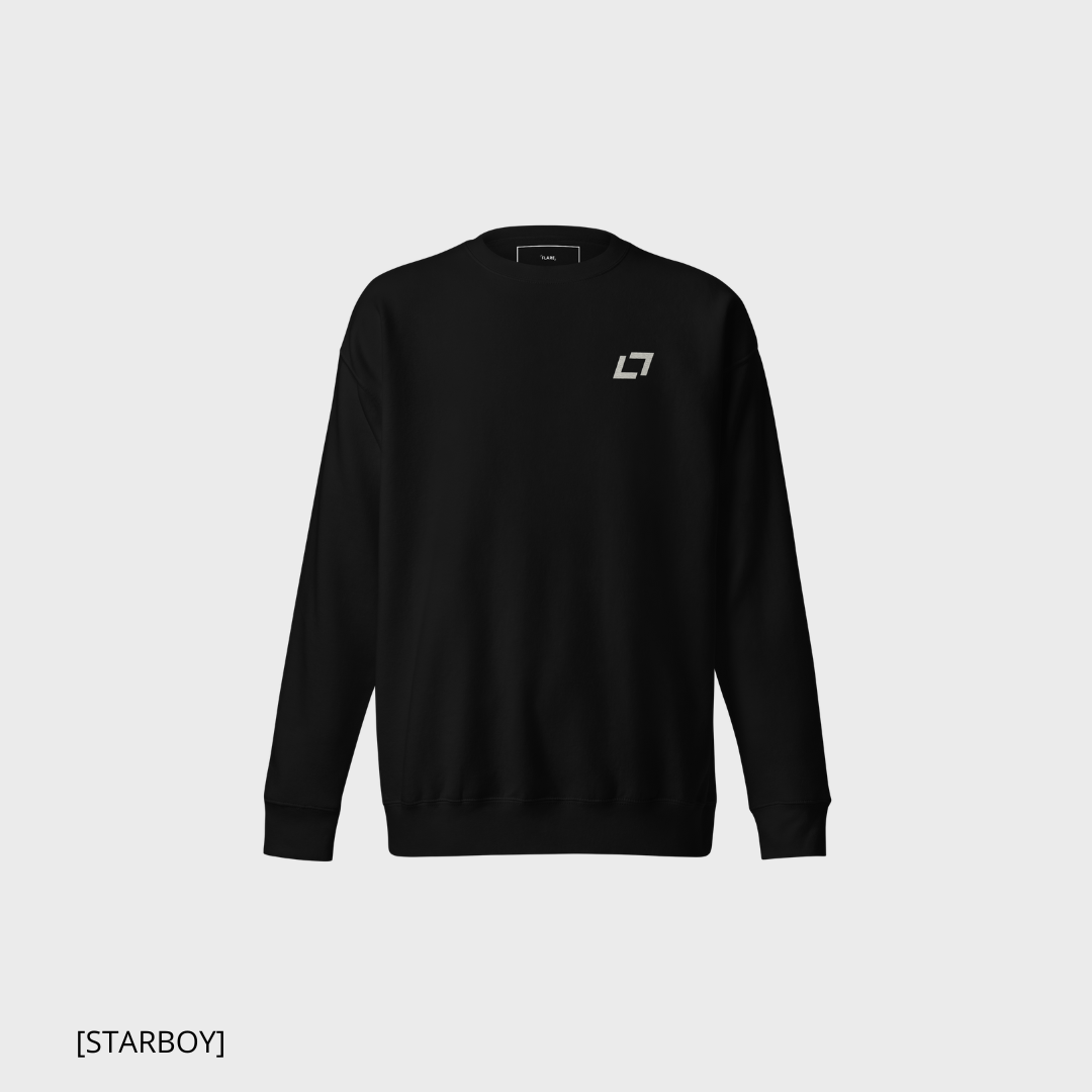 FLARE [STARBOY] (black) sweatshirt (men/women)